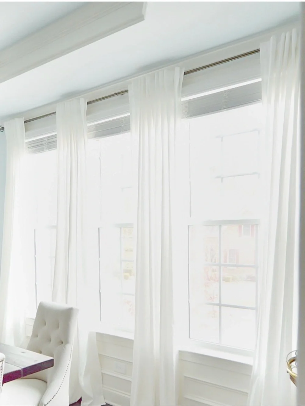 IKEA RITVA White Curtain Panels - 2 Pack